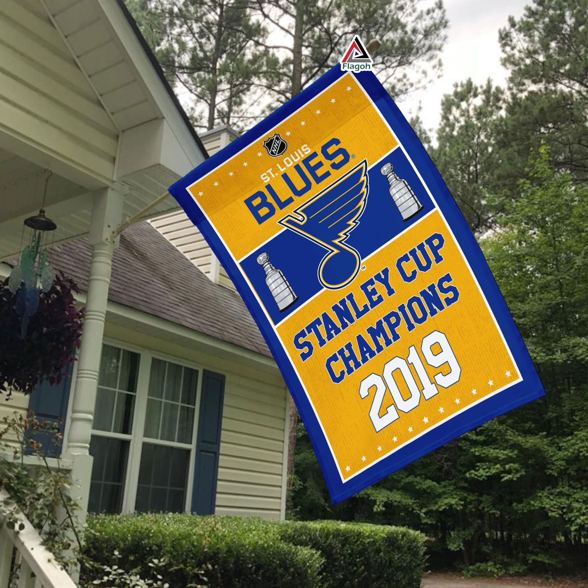 St. Louis Blues Stanley Cup Champions Flag, Blues Stanley Cup Flag, NHL Premium Flag - Image 4
