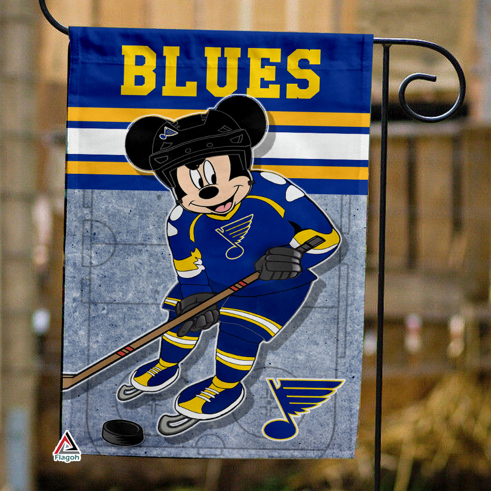 St. Louis Blues x Mickey Hockey Flag, St. Louis Blues Flag, NHL Premium Flag