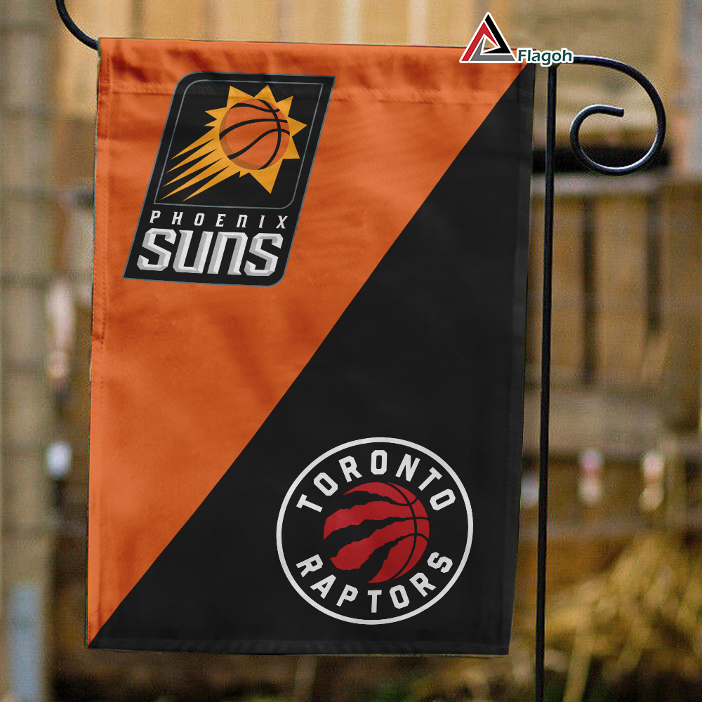 Suns vs Raptors House Divided Flag, NBA House Divided Flag