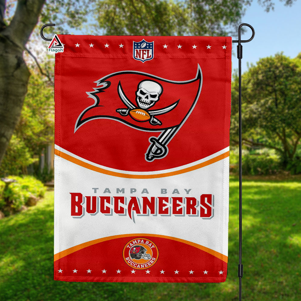 Tampa Bay Buccaneers Football Team Flag, NFL Premium Two-sided Vertical Flag