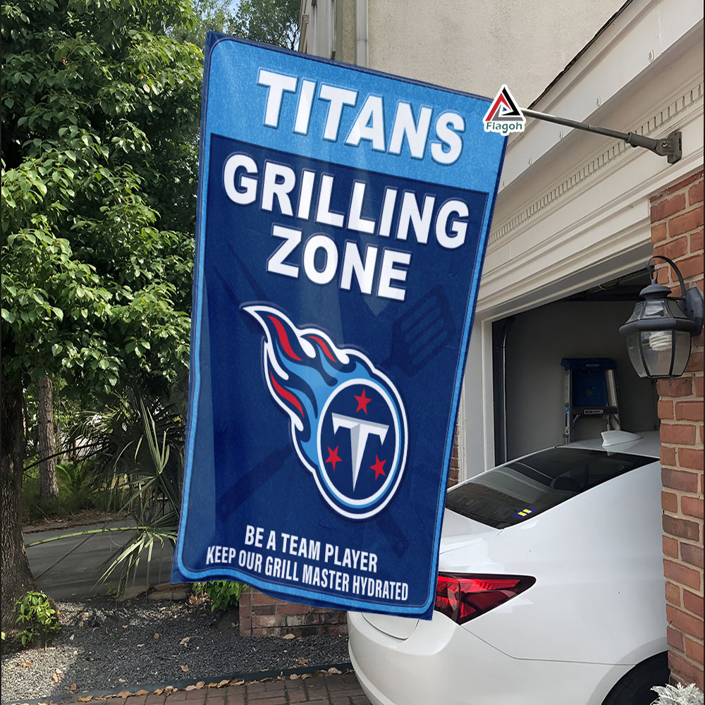 Tennessee Titans Grilling Zone Flag, Titans Football Fans BBQ Flag - Image 3