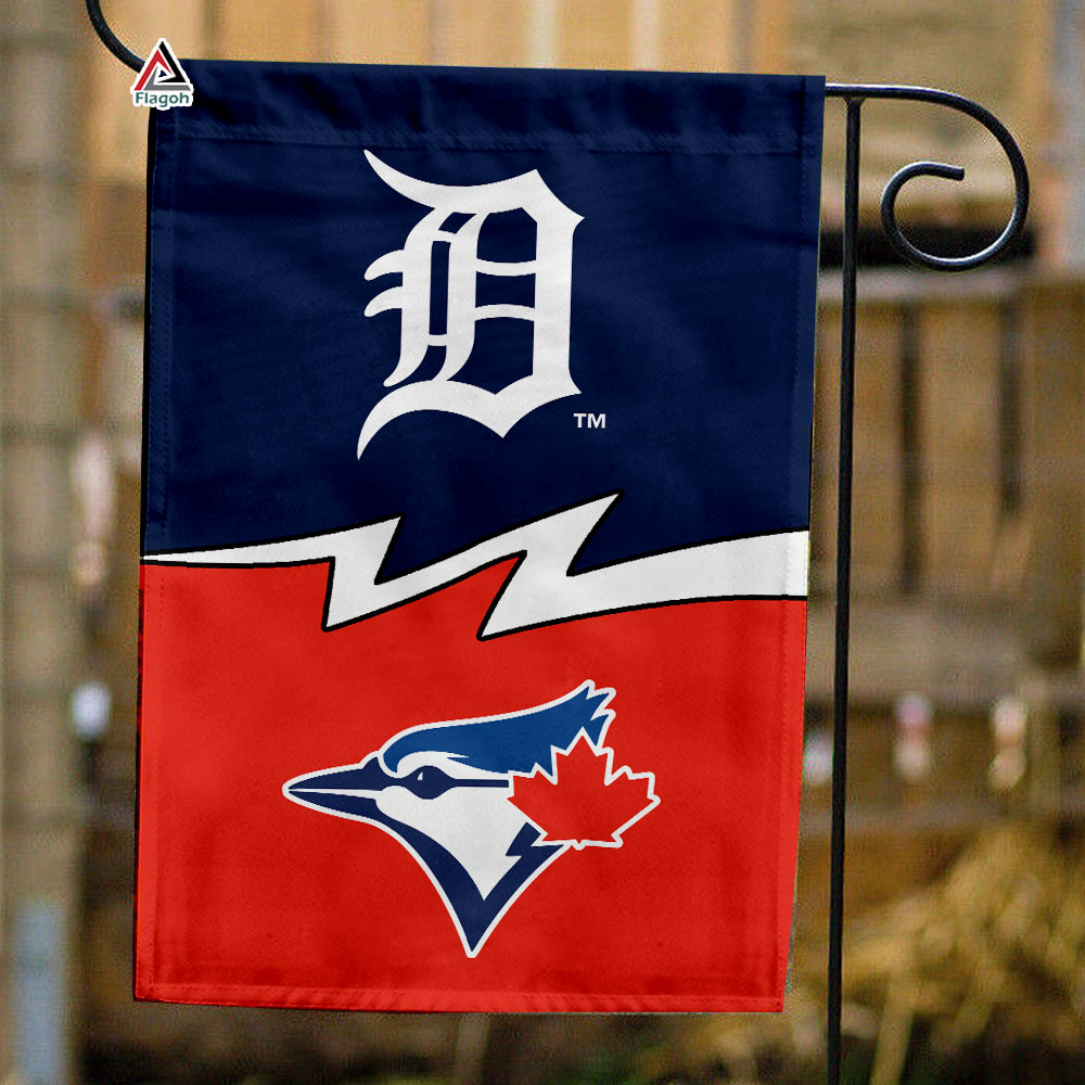 Tigers vs Blue Jays House Divided Flag, MLB House Divided Flag