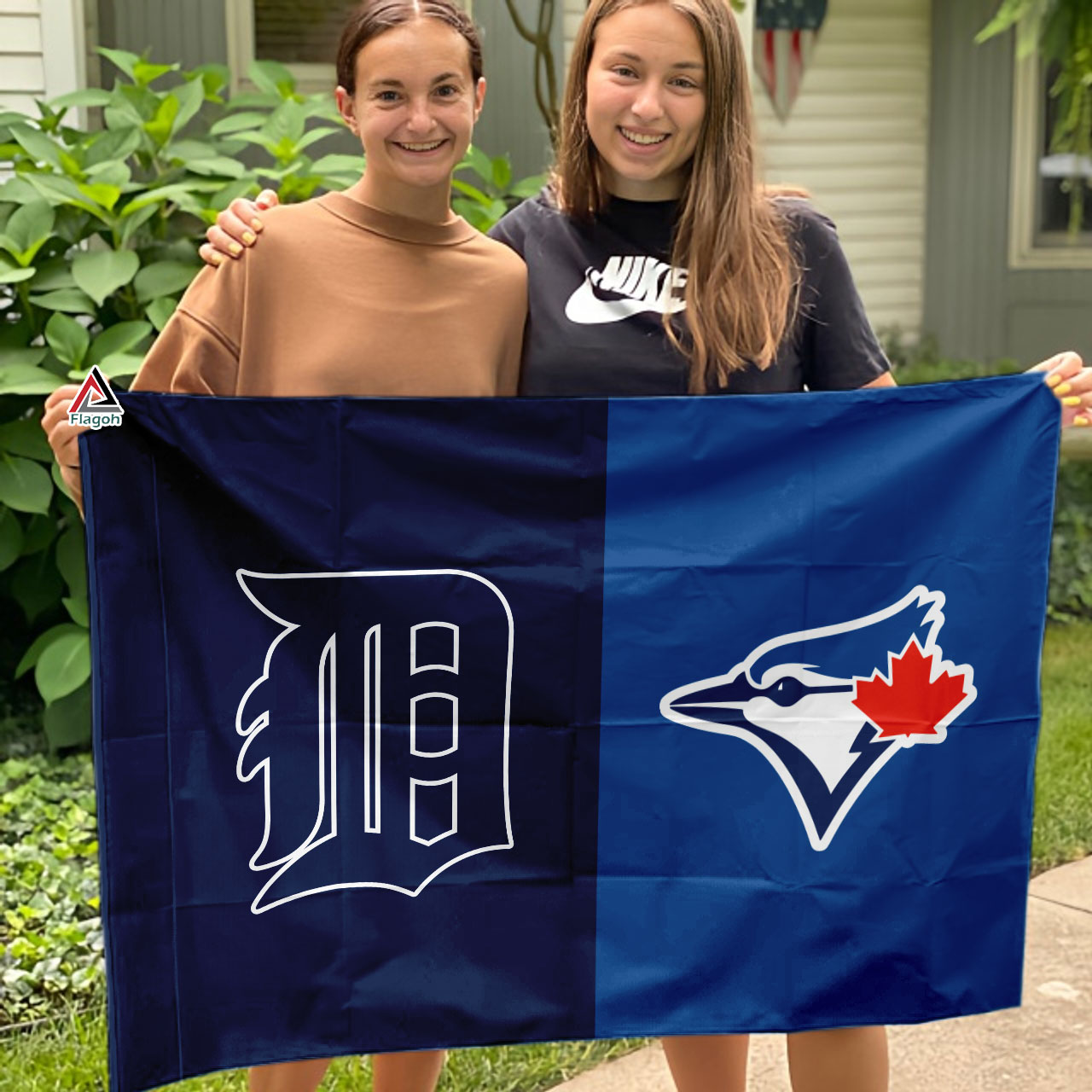 Tigers vs Blue Jays House Divided Flag, MLB House Divided Flag - Image 3