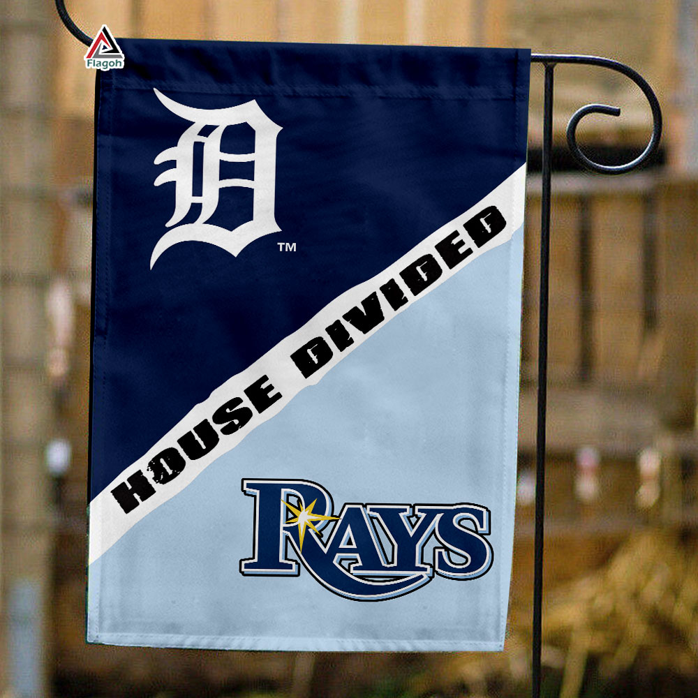 Tigers vs Rays House Divided Flag, MLB House Divided Flag