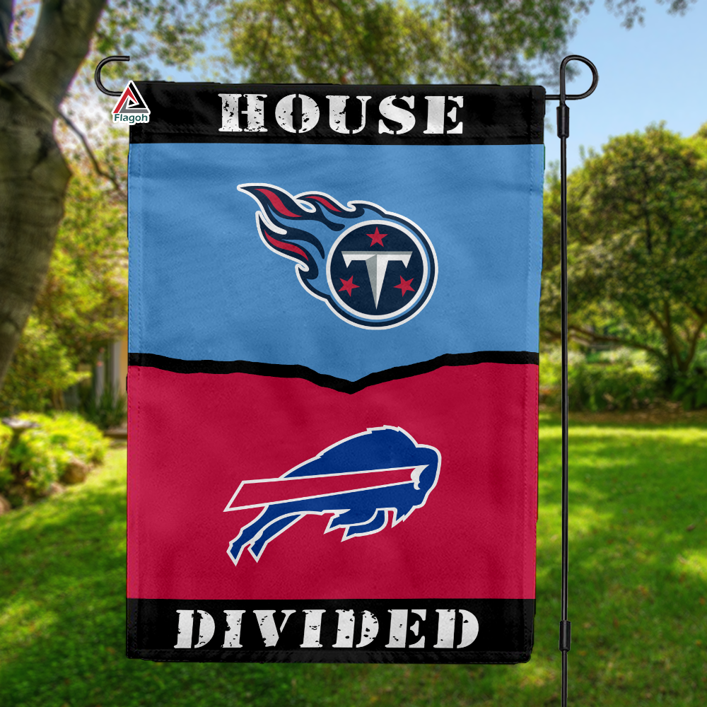 Titans vs Bills House Divided Flag, NFL House Divided Flag