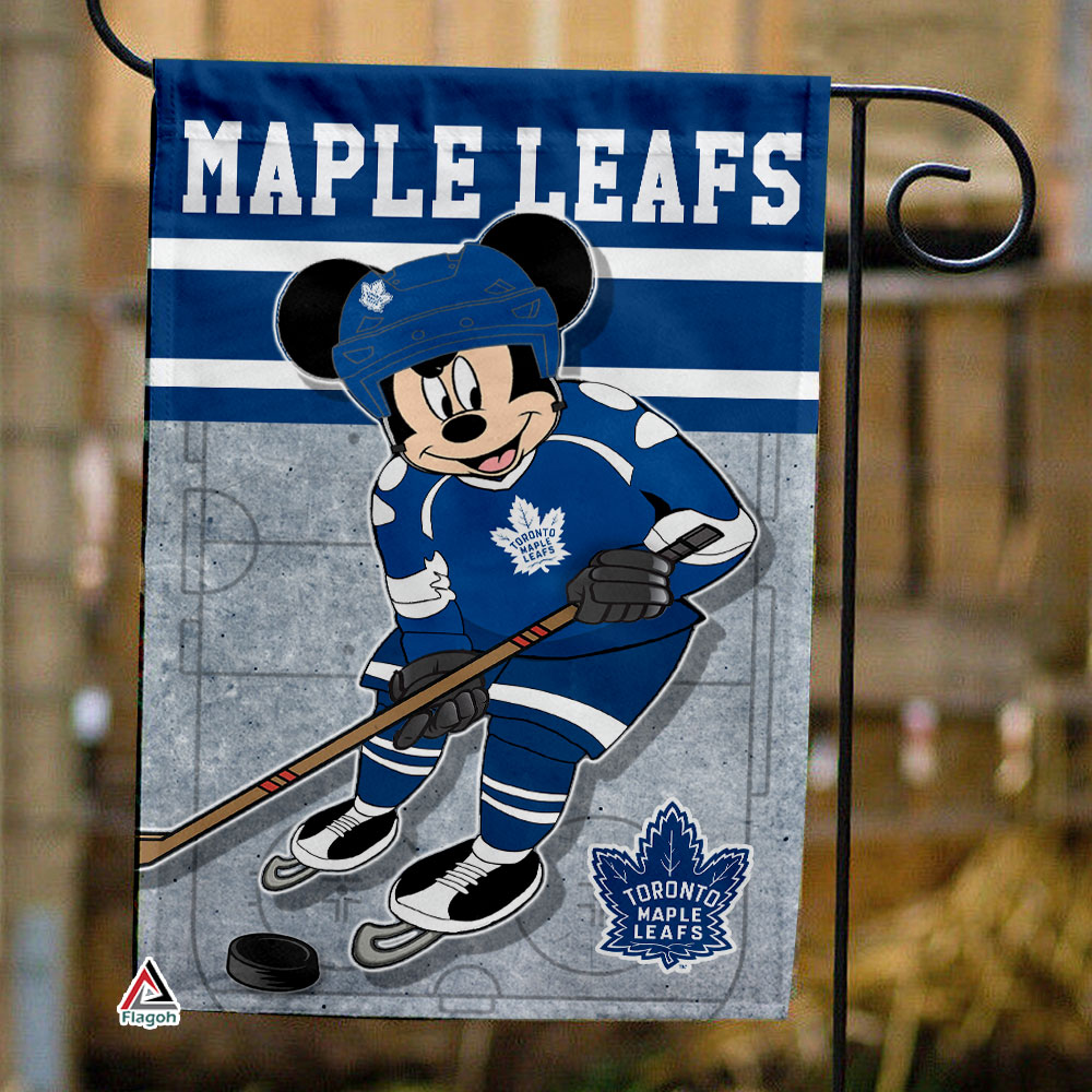Toronto Maple Leafs x Mickey Hockey Flag, Toronto Maple Leafs Flag, NHL Premium Flag