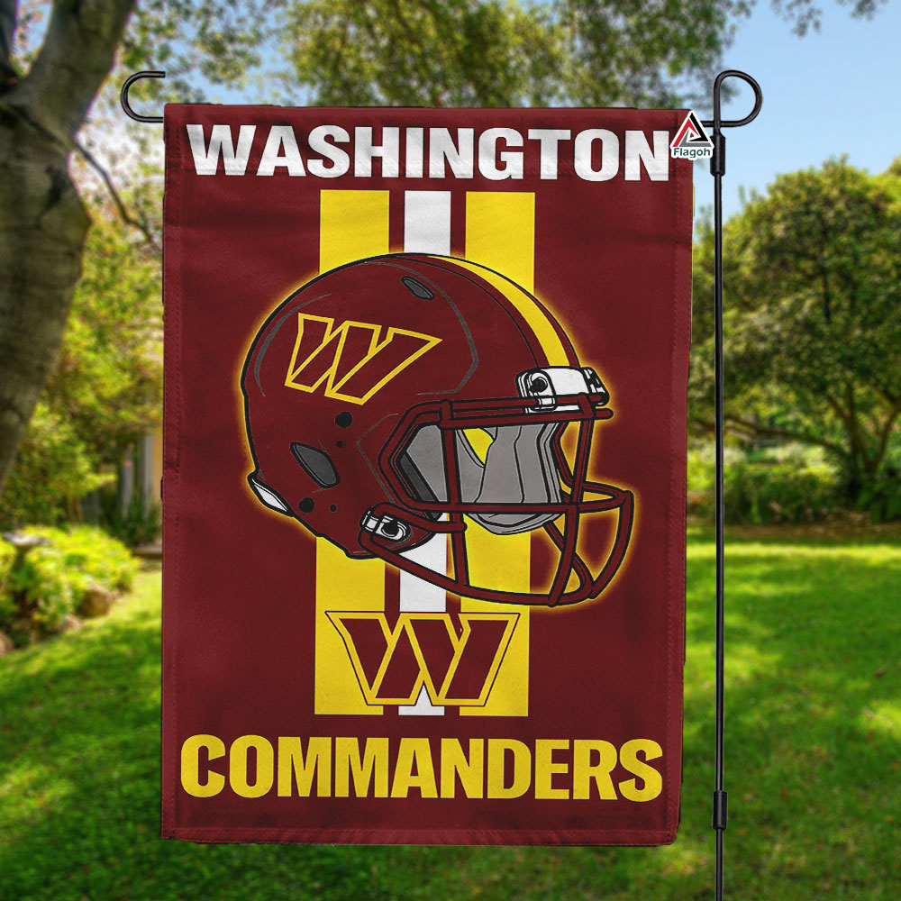 Washington Commanders Helmet Vertical Flag, Commanders NFL Outdoor Flag