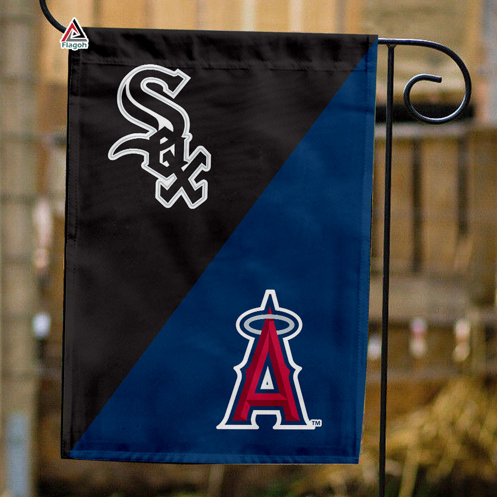 White Sox vs Angels House Divided Flag, MLB House Divided Flag