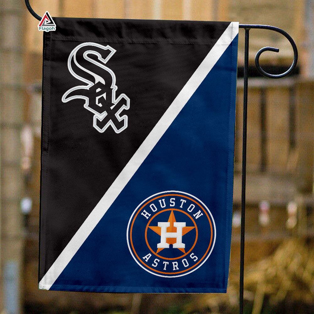 White Sox vs Astros House Divided Flag, MLB House Divided Flag