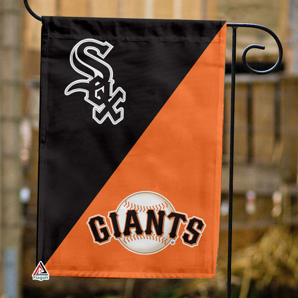White Sox vs Giants House Divided Flag, MLB House Divided Flag