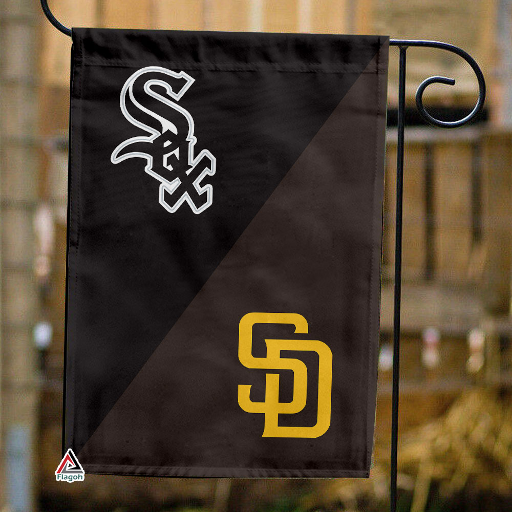 White Sox vs Padres House Divided Flag, MLB House Divided Flag