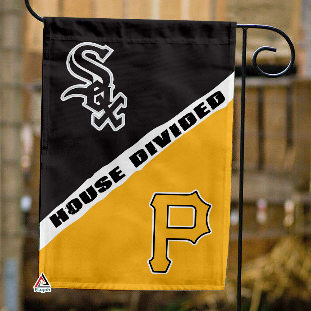 White Sox vs Pirates House Divided Flag, MLB House Divided Flag