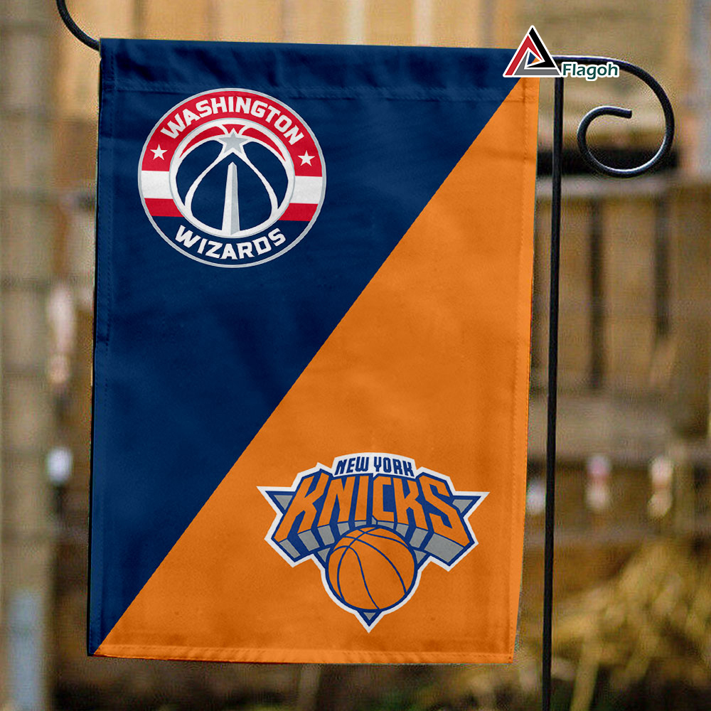 Wizards vs Knicks House Divided Flag, NBA House Divided Flag