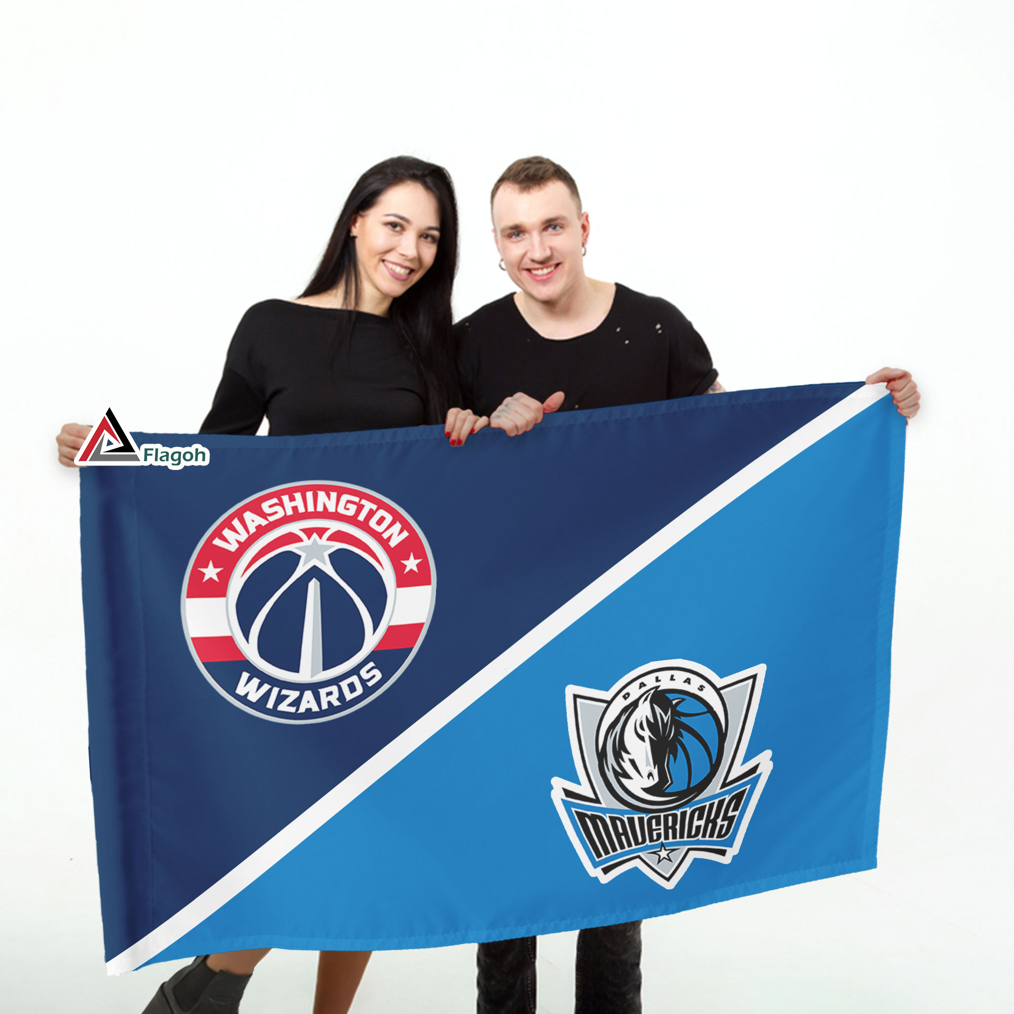 Wizards vs Mavericks House Divided Flag, NBA House Divided Flag - Image 4