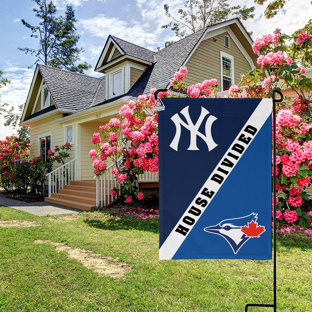 Yankees vs Blue Jays House Divided Flag, MLB House Divided Flag - Image 3